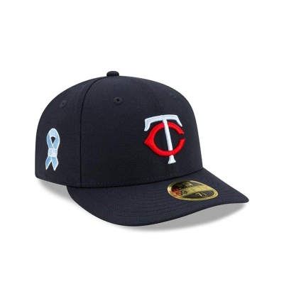 Blue Minnesota Twins Hat - New Era MLB Father's Day Low Profile 59FIFTY Fitted Caps USA9153024